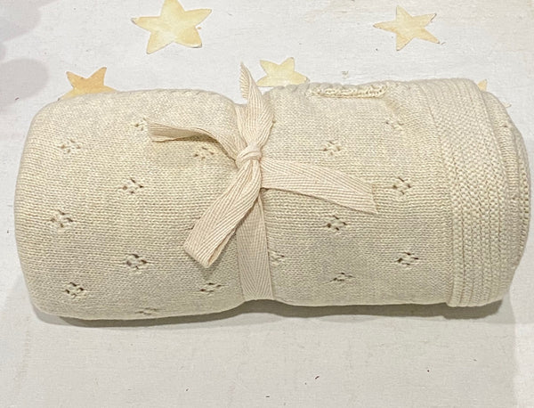 Organic Cotton Heirloom blanket (Natural Melange)