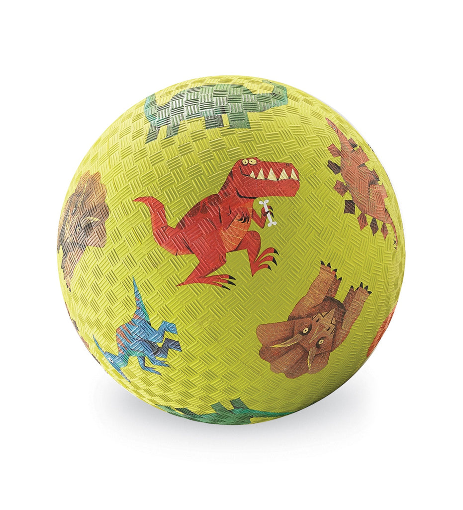 5 inch playground ball - Dinosaurs Green