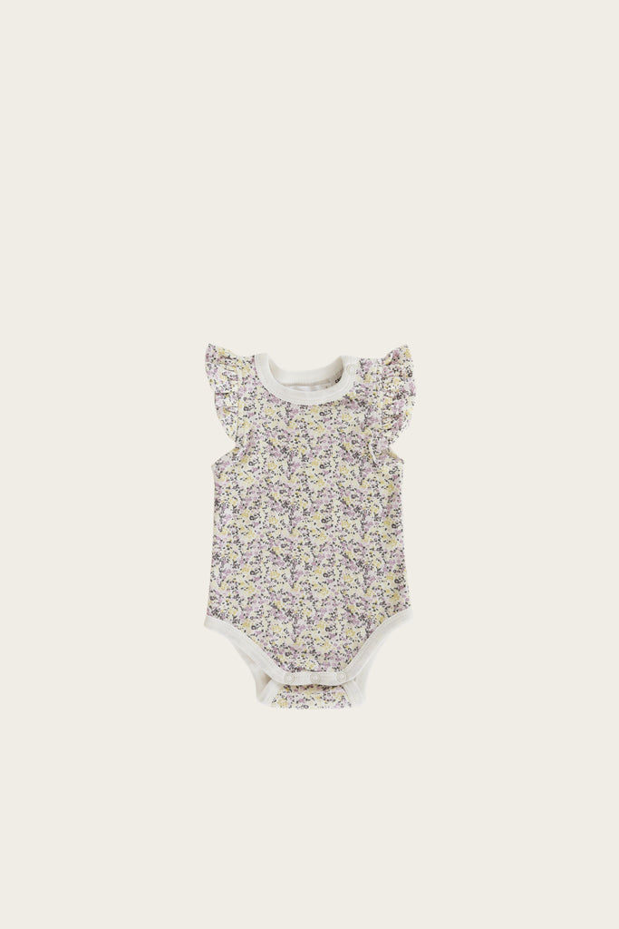 Frill Singlet Bodysuit - Summer Floral