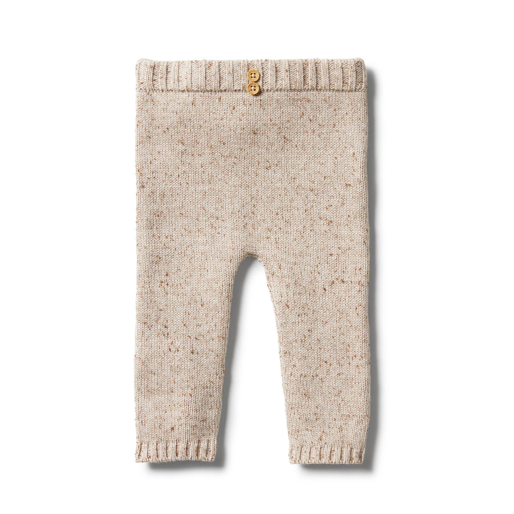 Knitted Legging - Oatmeal Fleck