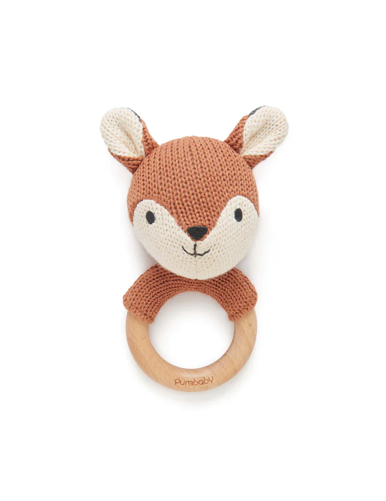 Knitted Fox Rattle