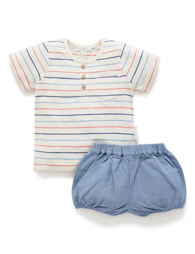 Henley Set - Easy Stripe