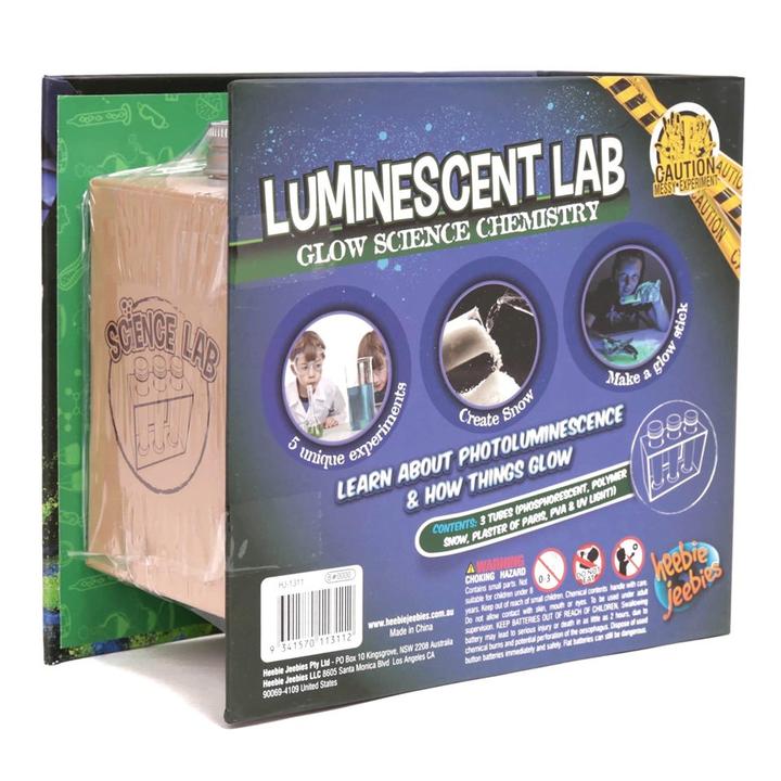 Glow in the dark chemistry set