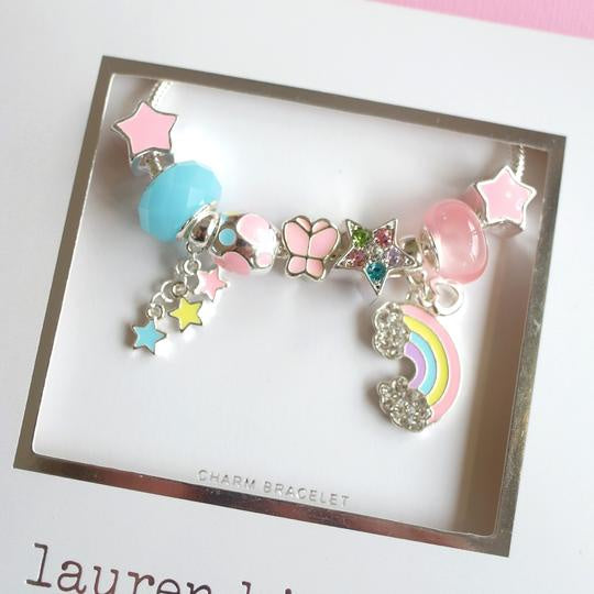 Rainbow charm bracelet