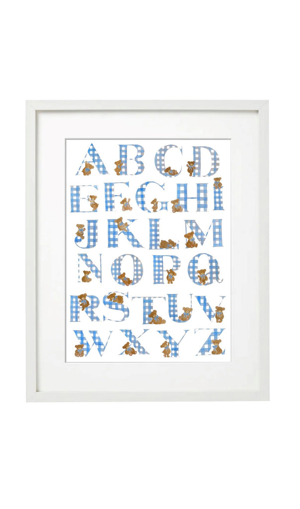 Teddies & the Alphabet Framed Print