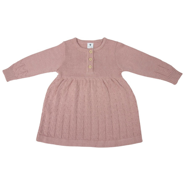 Heirloom Knit Dress - Dusty Pink