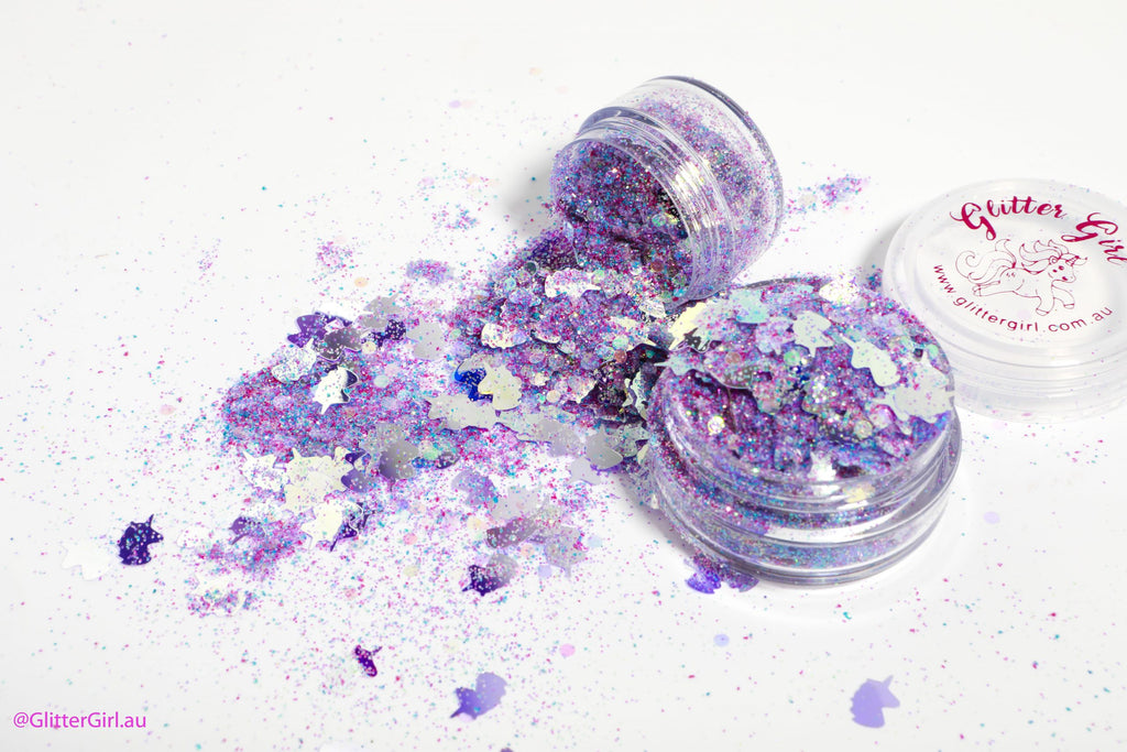 Glitter Pot (10g) - Unicorn Power / Glitter Glue (12ml) Pack